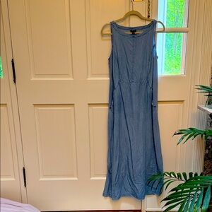 JJill Sleeveless Blue Maxi Dress